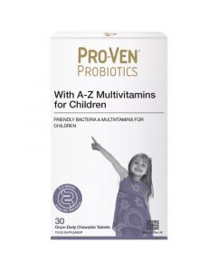 ProVen Probiotics Lactobacillius & Bifidus with A-Z Multivitamins Child Tabs 30