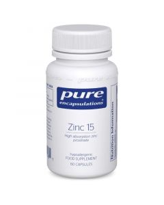 Pure Encapsulations Zinc 15 Capsules 60