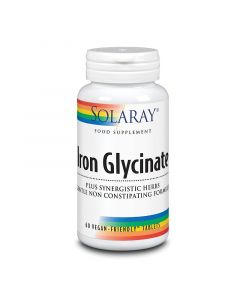 Solaray Iron Glycinate 25mg Tablets 60 