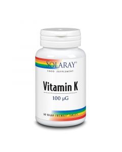 Solaray Vitamin K 100mcg Tablets 60 