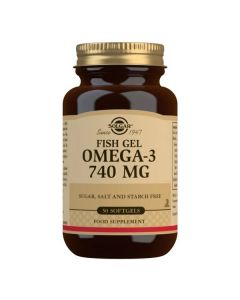 Solgar Fish Gel Omega-3 740 mg Softgels 50