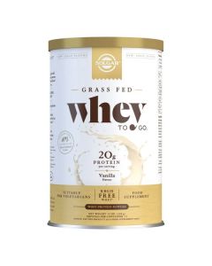 Solgar Whey To Go Protein Powder Natural Vanilla Flavour 340g