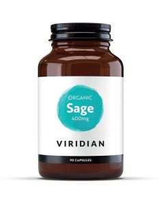Viridian Organic Sage 400mg Veg Caps 90