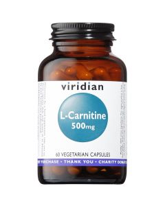 Viridian L-Carnitine 500mg Veg Caps 60