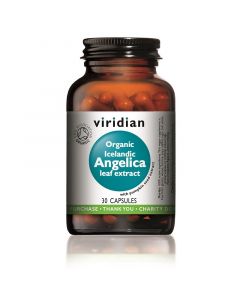 Viridian Organic Icelandic Angelica Leaf Extract Vegicaps 30