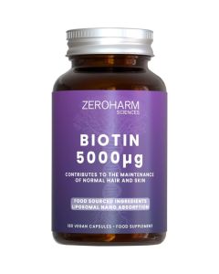 ZeroHarm Liposomal Biotin 5000ug Capsules 180