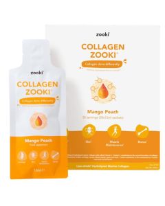 Zooki Liposomal Collagen Zooki Mango Peach Sachets 30