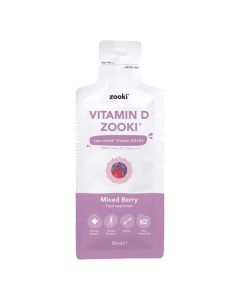 Zooki Liposomal Vitamin D3 + K2 Mixed Berry Sachet 10ml