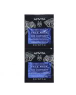 Apivita Moisturizing & Anti-pollution Face Mask Sea Lavender 2x8ml