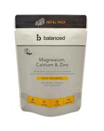 Balanced Magnesium Calcium & Zinc Refill Pouch 60
