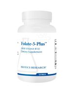 Biotics Research Folate-5 Plus (+ B12) Tablets 120