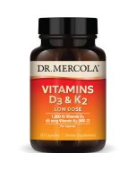 Dr. Mercola Vitamins D3 & K2 Low Dose Capsules 30