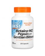 Doctor's Best Betaine HCl Pepsin & Gentian Bitters Caps 120