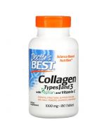 Doctor's Best Collagen Types 1 and 3 with Vitamin C 1000mg Tabs 180