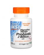 Doctor's Best Digestive Health Probiotic 2 Billion with LactoSpore Vcaps 60