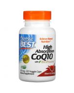 Doctor's Best High Absorption CoQ10 with BioPerine 100mg Vcaps 120