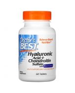 Doctor's Best Hyaluronic Acid + Chondroitin Sulfate with BioCell Collagen Tabs 60