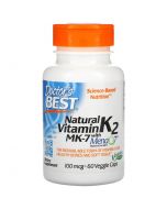 Doctor's Best Natural Vitamin K2 MK7 with MenaQ7 100mcg Vcaps 60