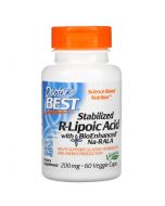 Doctor's Best Stabilized R-Lipoic Acid with BioEnhanced Na-RALA 200mg Vcaps 60