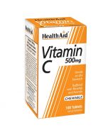 HealthAid Vitamin C 500mg Chewable tablets 100
