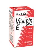 HealthAid Vitamin E 200iu Natural Vegicaps 100