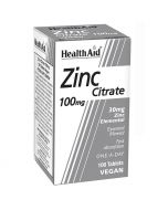 HealthAid Zinc Citrate 100mg Tablets 100