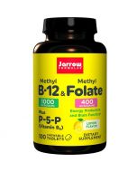 Jarrow Formulas Methyl B12 & Methyl Folate 400mcg Lemon Lozenges 100