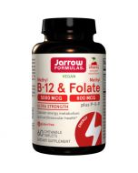 Jarrow Formulas Methyl B12 & Methyl Folate 800mcg Cherry Lozenges 60
