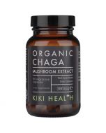 Kiki Health Organic Chaga Mushroom Extract 60 vegetarian capsules