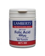 Lamberts Folic Acid 400ug Tablets 100