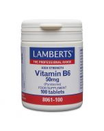 Lamberts Vitamin B6 50mg Tablets 100