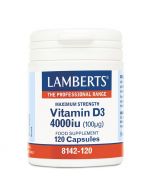 Lamberts Vitamin D3 4000iu Capsules 120