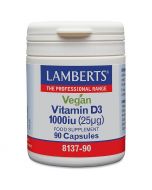 Lamberts Vegan Vitamin D3 1000iu Capsules 