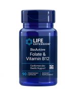 Life Extension BioActive Folate & Vitamin B12 Vegicaps 90