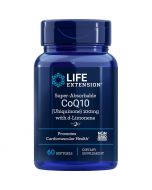 Life Extension Super-Absorbable CoQ10 (Ubiquinone) with d-Limonene 100mg Softgels 60