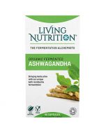 Living Nutrition Organic Fermented Ashwagandha Caps 60