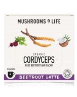 Mushrooms4Life Organic Cordyceps Beetroot Latte Sachets 10
