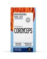 Mushrooms For Life Organic Cordyceps Capsules 60