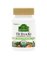 Nature's Plus Source of Life Garden Vitamin D3 & K2 Capsules 60