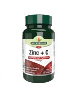 Nature's Aid Zinc Lozenge (Peppermint) with Rosehip + Vitamin C Lozenges 30