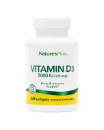  NaturesPlus Vitamin D3 5000iu Softgels 60