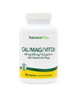 NaturesPlus Cal/Mag With D3/K2 Tablets 90