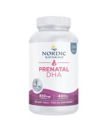 Nordic Naturals Prenatal DHA 830mg Omega-3 + 400iu D3 Unflavored Softgels 180