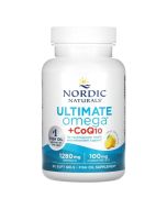 Nordic Naturals Ultimate Omega + CoQ10 1280mg Lemon Softgels 60