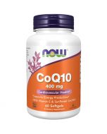 NOW Foods CoQ10 with Lecithin & Vitamin E 400mg Softgels 60