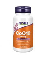 NOW Foods CoQ10 with Omega-3 60mg with Softgels 60