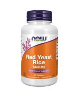 NOW Foods Red Yeast Rice Concentrated 10:1 Extract 1200mg Tablets 60
