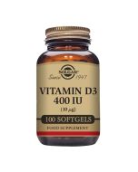 Solgar Vitamin D3 10ug (400iu) Softgels 100