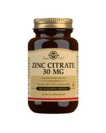 Solgar Zinc Citrate 30mg Capsules 100