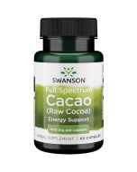 Swanson Full Spectrum Cacao (Raw Cocoa) 400mg Capsules 60